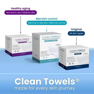 Clean Skin Club Disposable Face Towel for Improved Skin XL 50ct - New