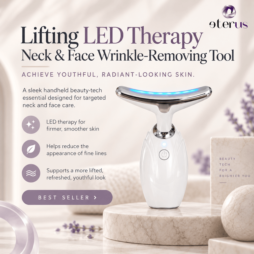Neck & Face LED Therapy Massager- Skin Tightening & Anti-aging Device